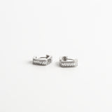 Ella Silver Mid Hoop