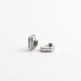 Ella Silver Mid Hoop