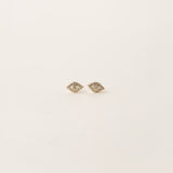 Golden Evil Eye Stud Earring