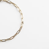 Micro Paperclip Bracelet Gold