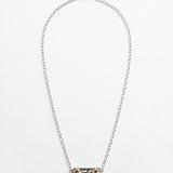 Silver Bar Pendant Necklace