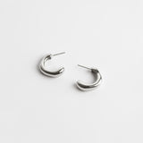 Silver Half Hoop Earring