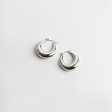 Zeta Silver Hoop