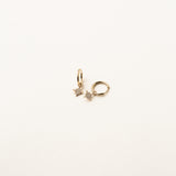 Pave Star Huggie Earring