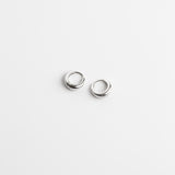 Silver Huggie Earring