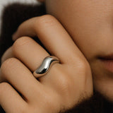 Silver Wave Ring